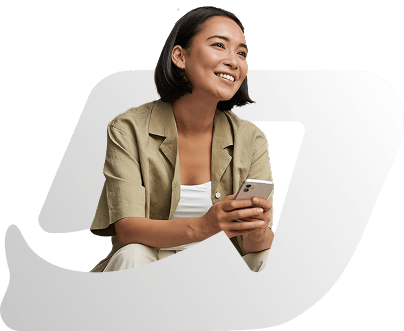 Pessoa usando o app da Dinero Latam no celular